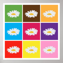 affiche d'art de bruit de marguerite de 8,99