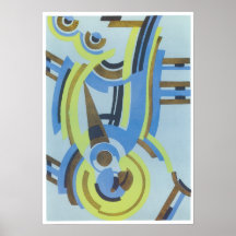 Affiche d'art de jazz de Gladky de serge