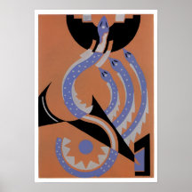 Affiche d'art de jazz de Gladky de serge