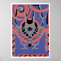 Affiche d'art de jazz de Gladky de serge