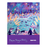 Affiche d'art : Partie pourpre de pingouin au zoo posters