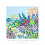 Affiche d'art : Tumblng de plantes tropicales dans posters