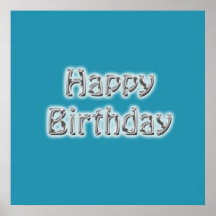 Affiche d'autographe de joyeux anniversaire