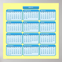 Affiche de 2011 calendriers