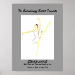 Affiche de ballet de ballerine