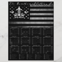 Affiche de calendrier de promo de valeur tract