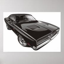 Affiche de chargeur de 1969 Dodge
