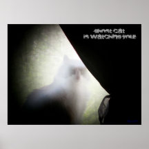 Affiche de chat de fantôme
