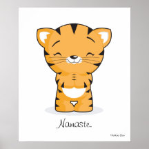 Affiche de chaton de Namaste