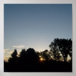 Affiche de conception de coucher du soleil
