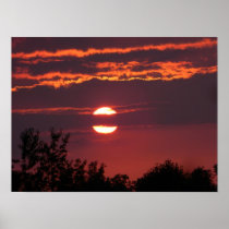 Affiche de coucher du soleil du Tennessee
