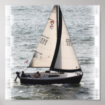 Affiche de course de voilier