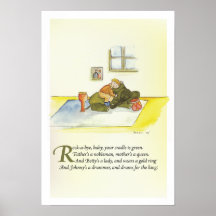 affiche de crèche d'éléphant de Roche-un-bye