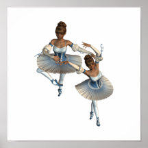 Affiche de danseuses de ballerine