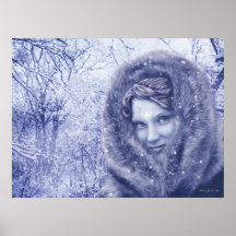 Affiche de déesse de neige