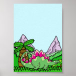 Affiche de dinosaure de Stegasaurus