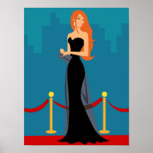 Affiche de diva de piste (caucasienne)