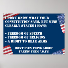 AFFICHE DE DROITS CONSTITUTIONNELS