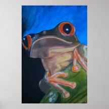 Affiche de grenouille