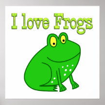 Affiche de grenouille