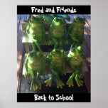 Affiche de grenouille de personnaliser de nouveau 