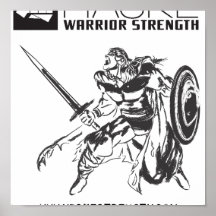 Affiche de guerrier de Viking avec le logo alterna