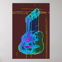 Affiche de guitare - 001
