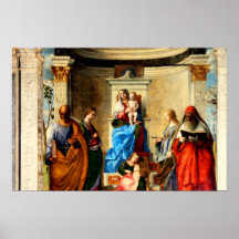 Affiche de Jésus de Mary et de bébé