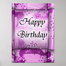Affiche de joyeux anniversaire