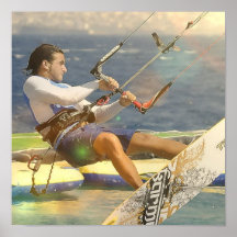 Affiche de kitesurf