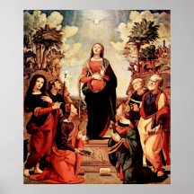 Affiche de la conception de Vierge Marie