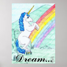 Affiche de licorne de rêve…