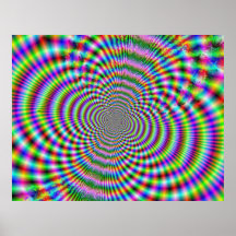 Affiche de l'illusion optique 2 de fractale