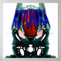 Affiche de mascotte de Rotundra