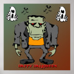 Affiche de monstre de Halloween