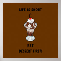 Affiche de motivation de chocolat
