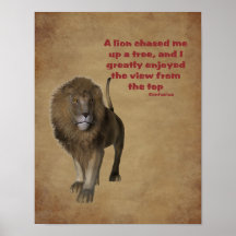 Affiche de motivation de citation de Confucius de 
