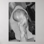 Affiche de mur de gymnase de triceps et de club de
