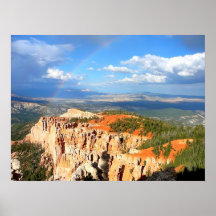 Affiche de parc national de canyon de Bryce