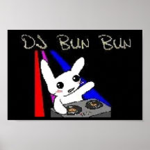 Affiche de petit pain de petit pain du DJ
