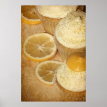 Affiche de petits gâteaux de citron