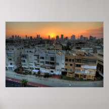 Affiche de photo d'art de lever de soleil de Tel A