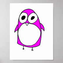 Affiche de pingouin