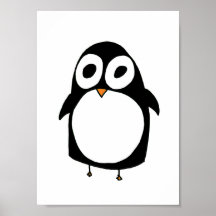 Affiche de pingouin