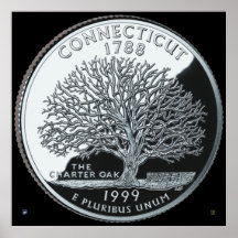 AFFICHE DE QUART D'ÉTAT DU CONNECTICUT