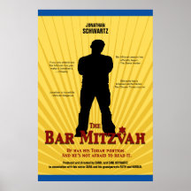 Affiche de star de cinéma de Mitzvah de barre