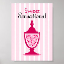 Affiche de Tableau de buffet de sucrerie