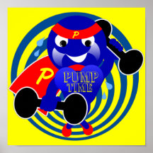 Affiche de temps de pompe