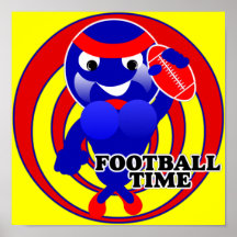 Affiche de temps du football