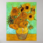 Affiche de tournesols de Van Gogh douze